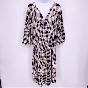 NEW Tommy Bahama V-Neck Chateau Shadow Faux Wrap Dress Size Small